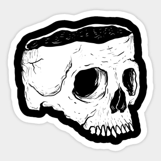 Skull Head Sticker